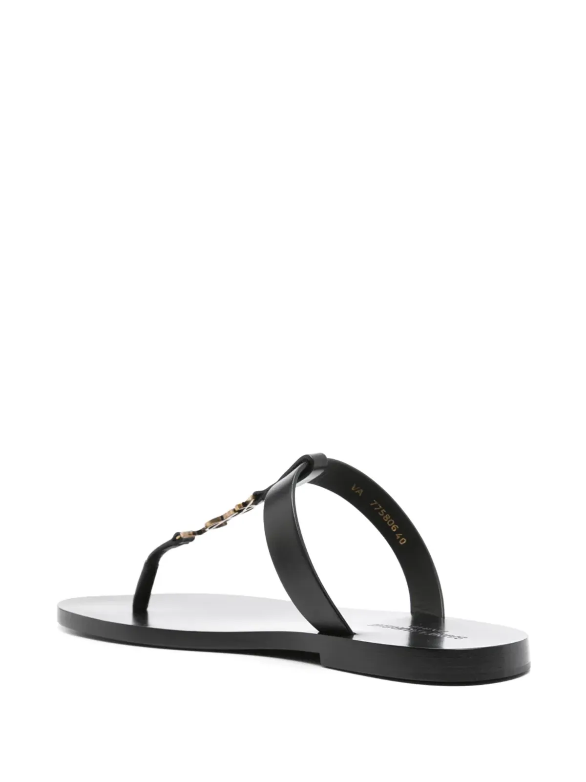 Saint Laurent Cassandre スライド - ブラック - 画像3