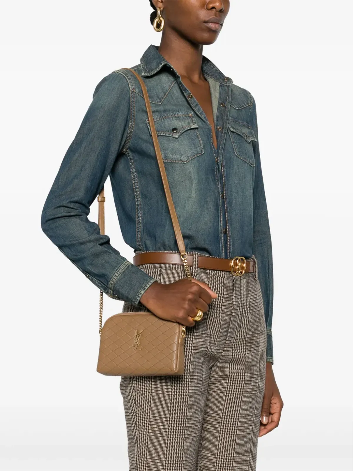 Saint Laurent Gaby クロスボディバッグ - ニュートラルカラー - 画像2