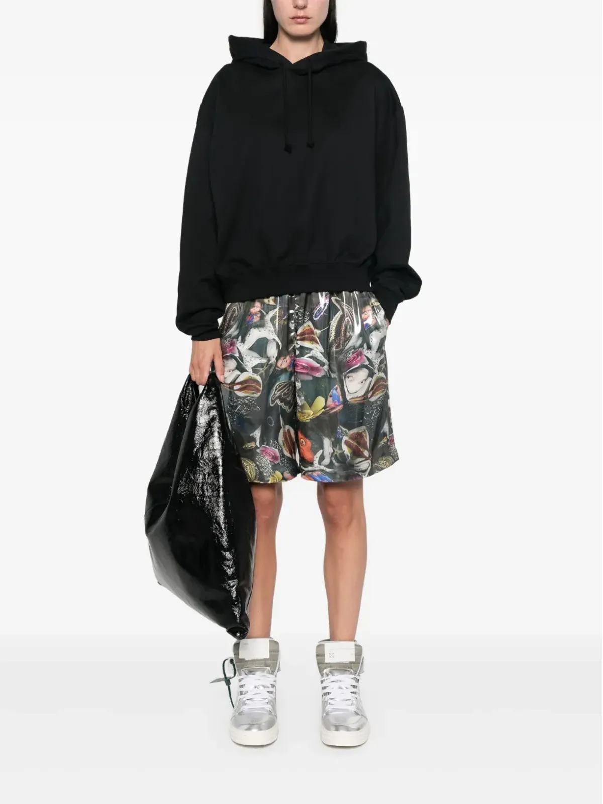 Y-3 x Adidas ロゴプリント パーカー - ブラック - 画像2
