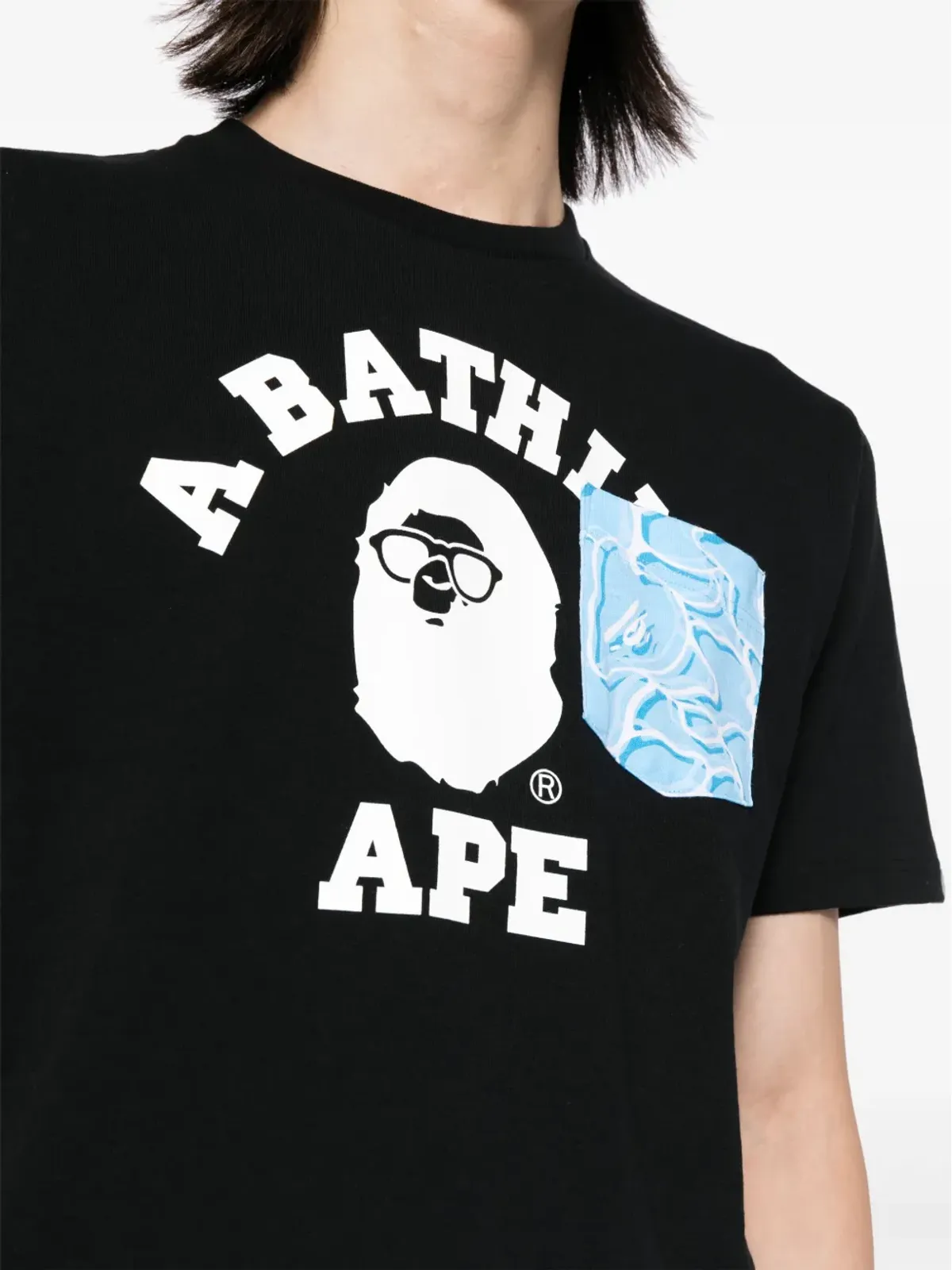 A BATHING APE® ロゴプリントTシャツ - ブラック - 画像5