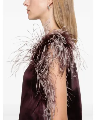 Ferragamo フェザーブーケ アシンメトリックトップ - サムネイル5