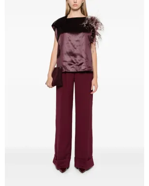 Ferragamo フェザーブーケ アシンメトリックトップ - サムネイル2