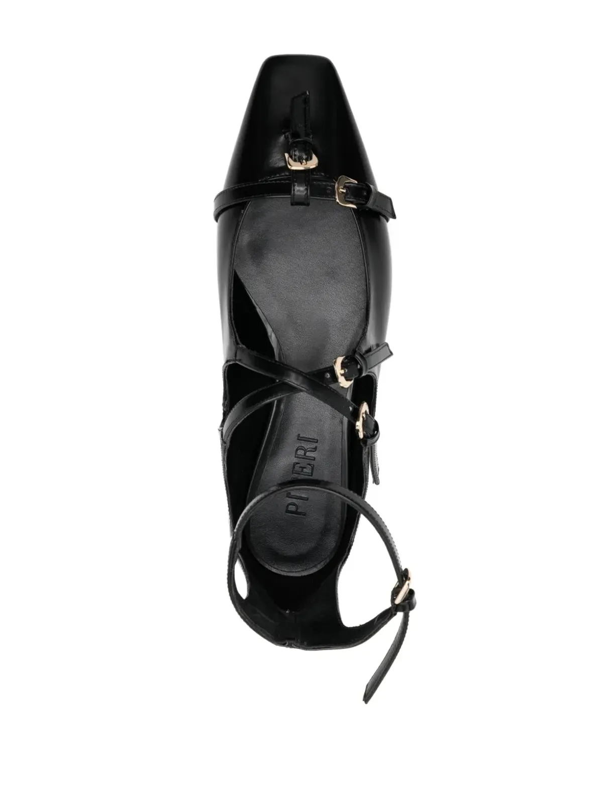 Pīferi Ambrosia flat shoes - Black - 画像4