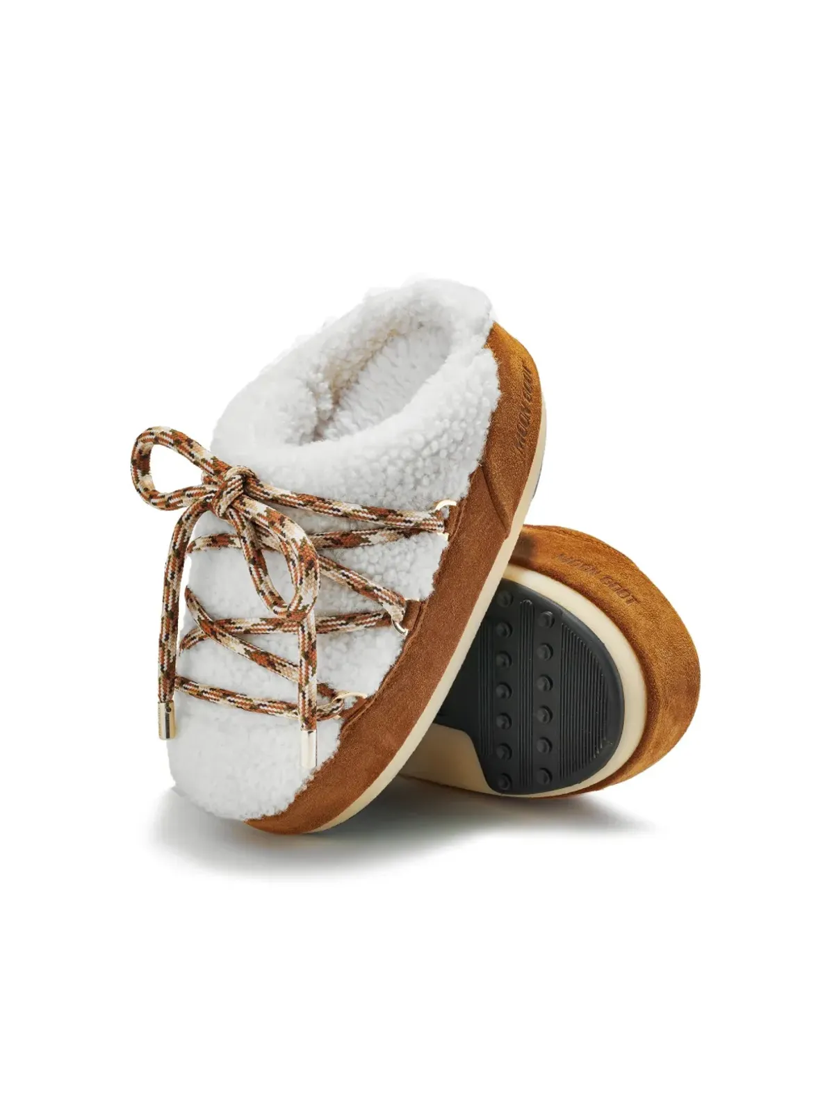 Moon Boot Kids フェイクファー付きフラットスリッパ - 画像4
