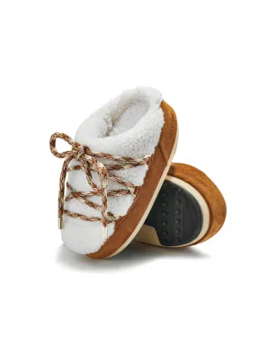 Moon Boot Kids フェイクファー付きフラットスリッパ - サムネイル4