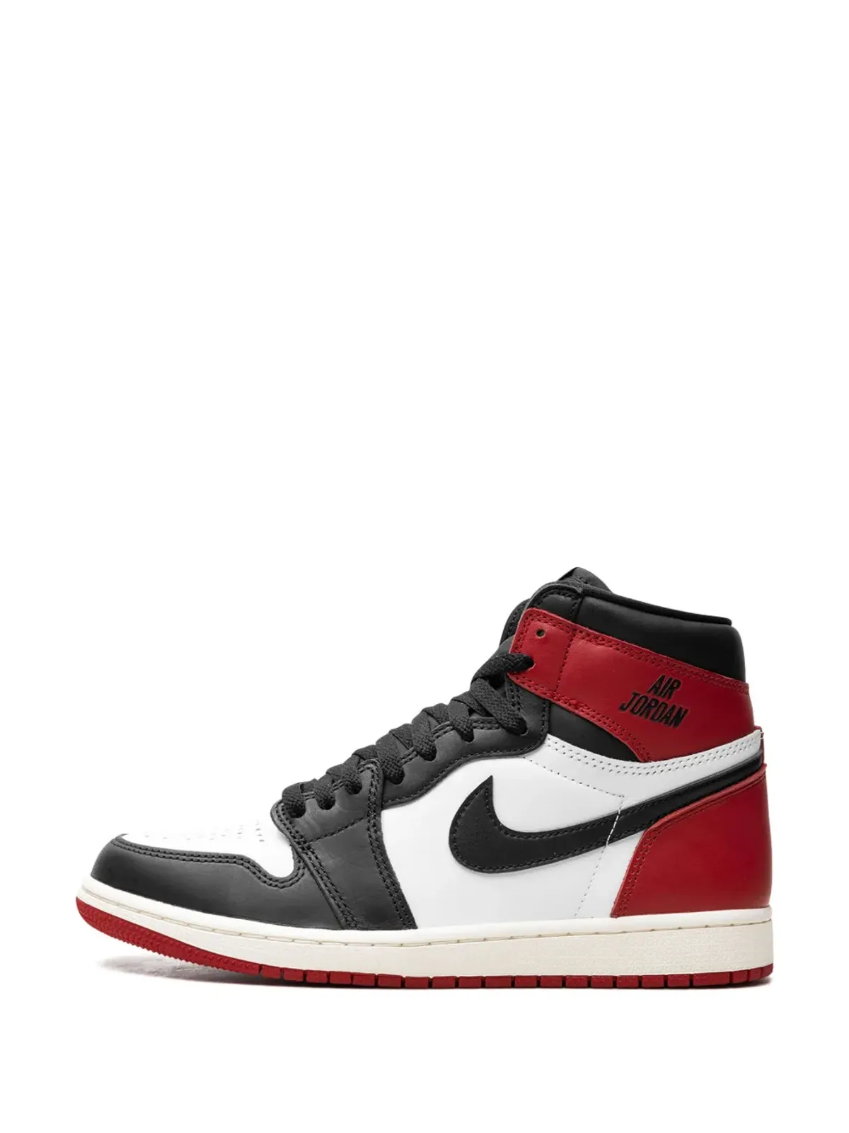 Jordan エアジョーダン 1 ハイ OG「Black Toe Reimagined」スニーカー レッド - 画像5