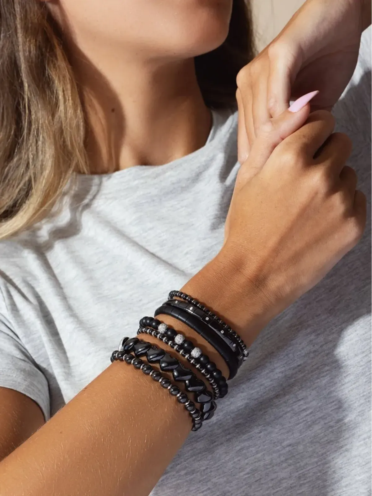 Roberto Demeglio 18Kホワイトゴールド セラミック Sfera ダイヤモンド ブレスレット - 画像4