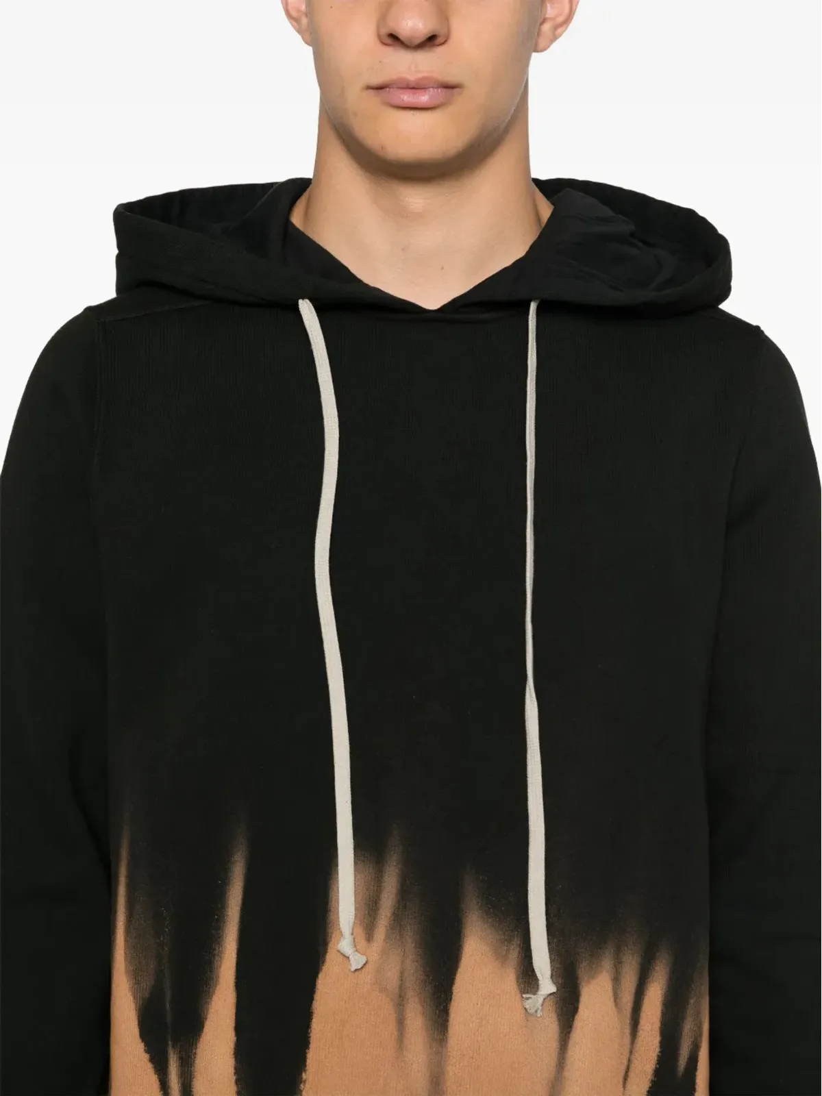 Rick Owens DRKSHDW アブストラクトプリント フーディ - ブラック - 画像5
