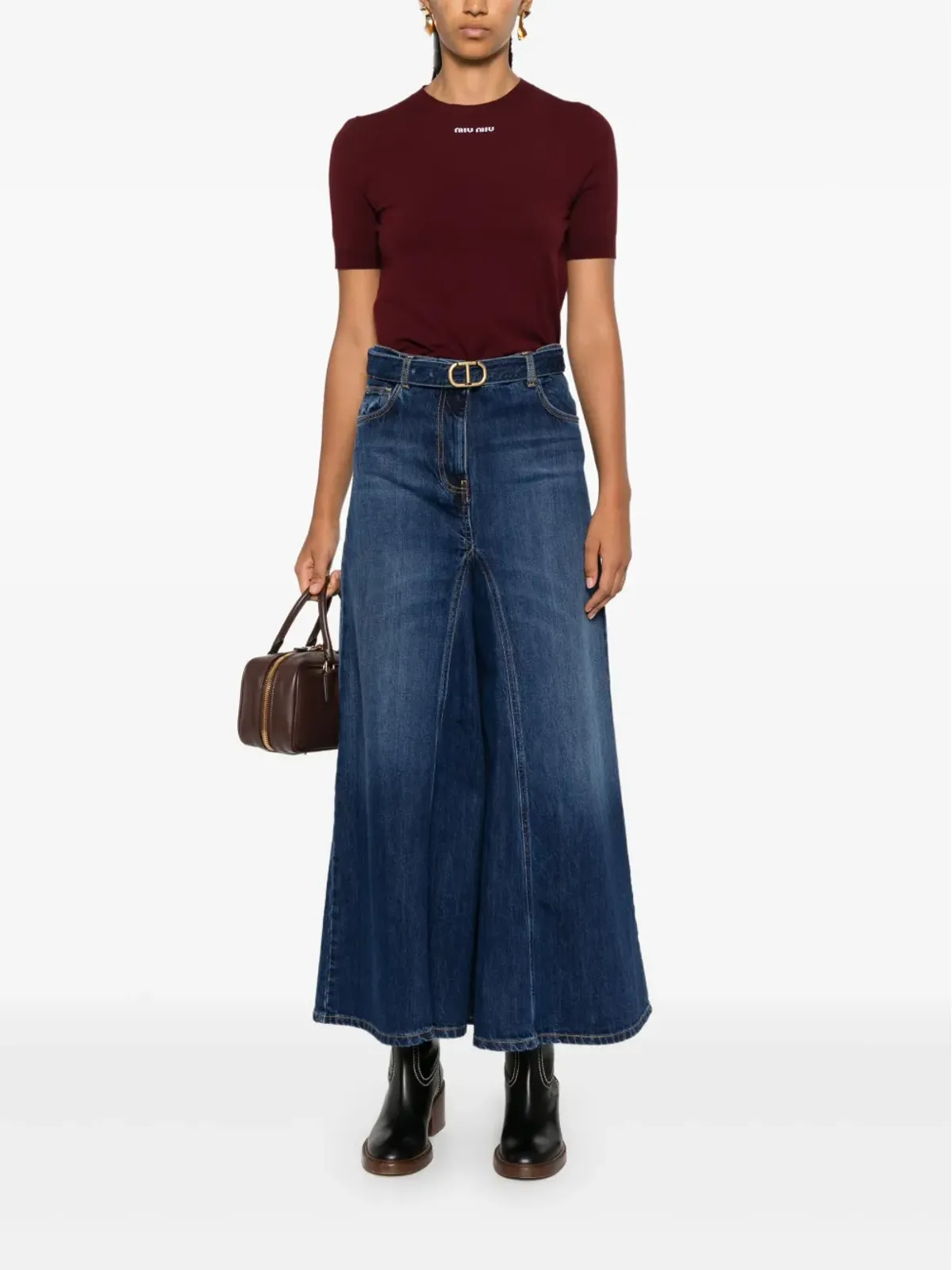 TWINSET ロゴバックル ジーンズ - 画像2