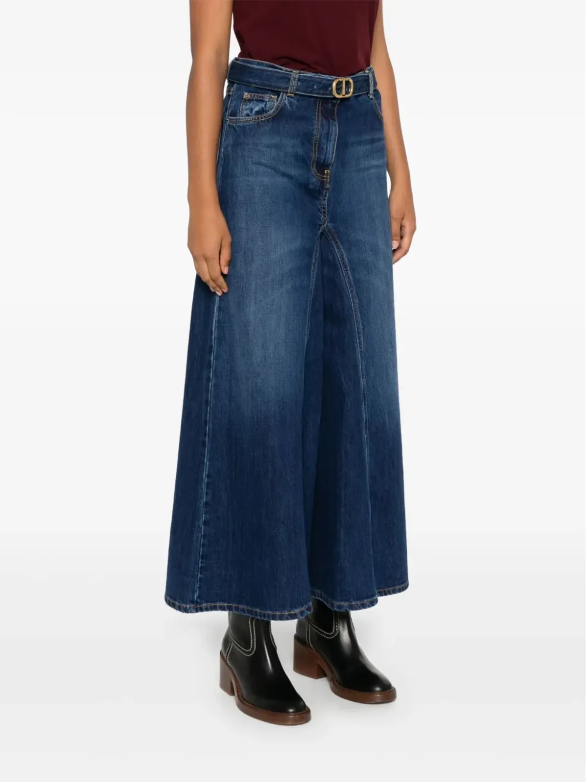 TWINSET ロゴバックル ジーンズ - 画像3