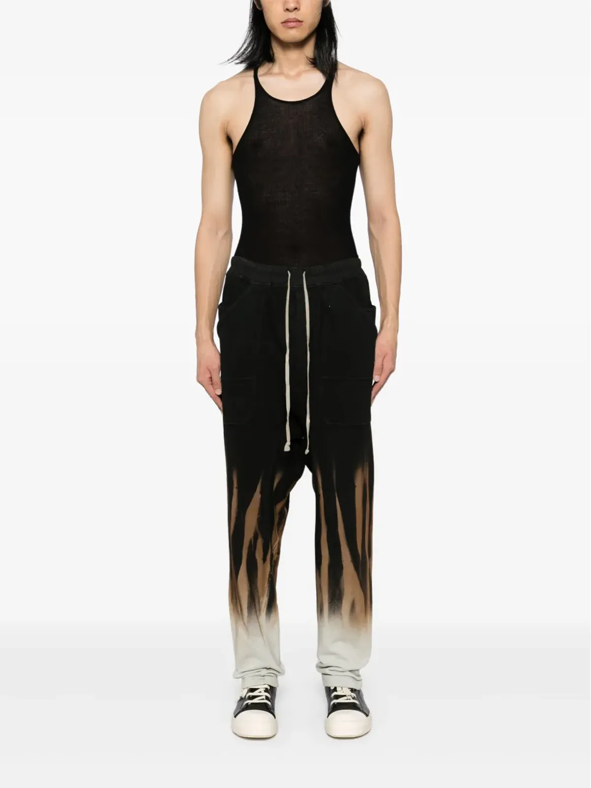Rick Owens DRKSHDW サン・ドロップクロッチパンツ - ブラック - 画像2