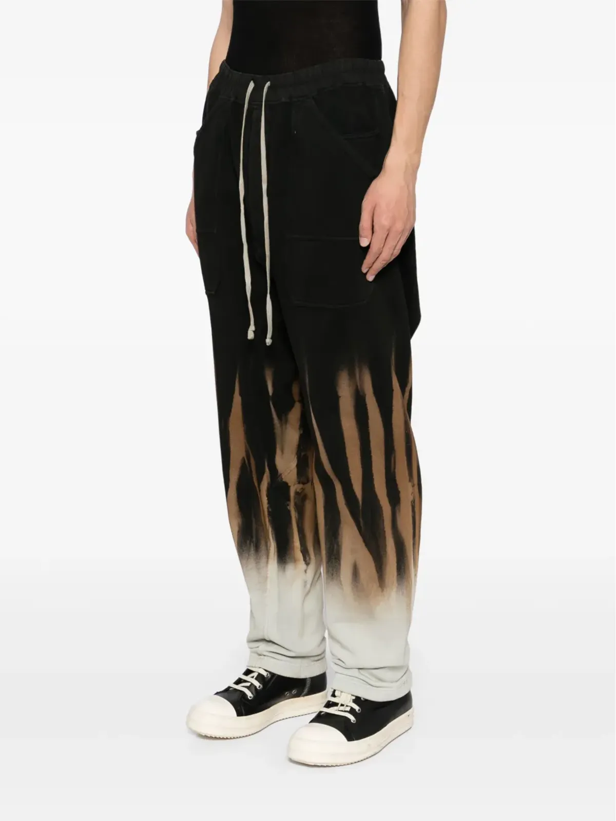 Rick Owens DRKSHDW サン・ドロップクロッチパンツ - ブラック - 画像3