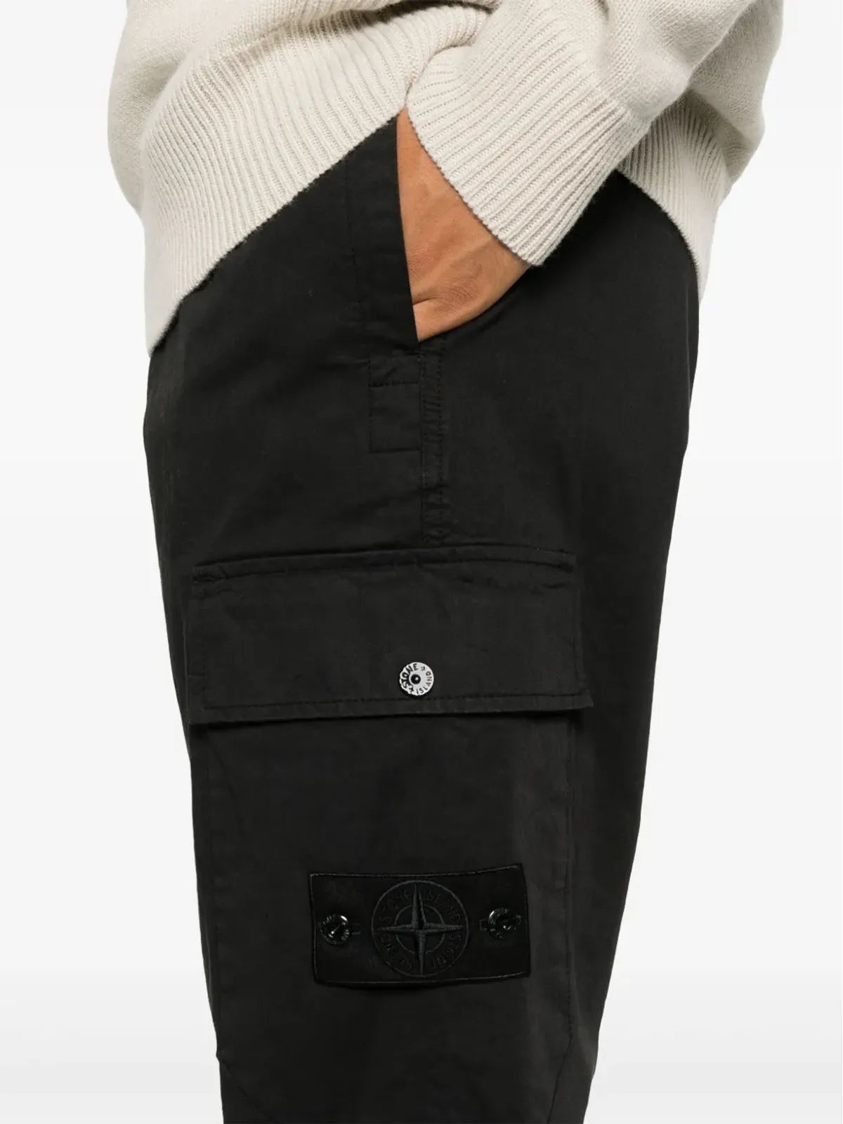 Stone Island ゴーストカーゴパンツ - ブラック - 画像5