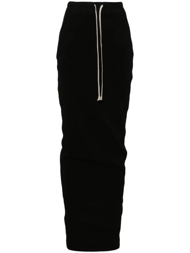 Rick Owens DRKSHDW Rick Owens DRKSHDW プルオン ピラー マキシスカート - ブラックの商品画像