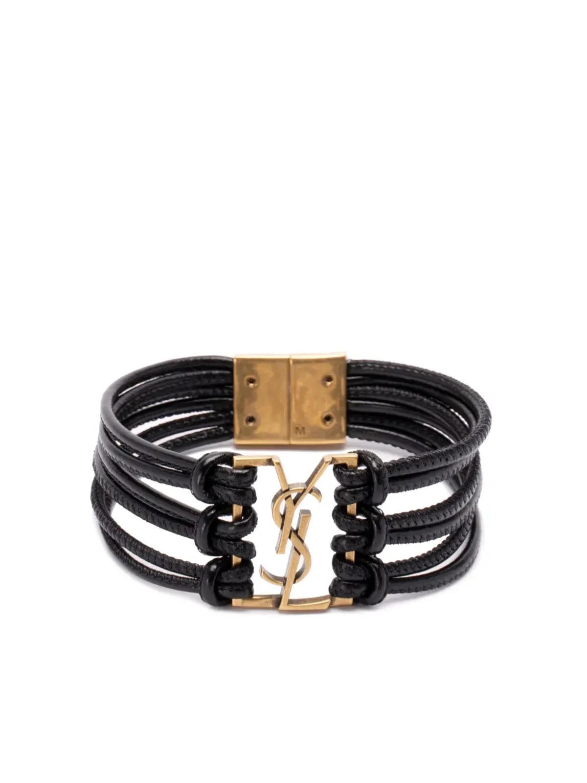 Saint Laurent Babylone コード ブレスレット - ブラック - 画像1