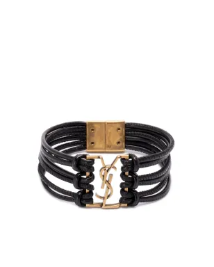 Saint Laurent Babylone コード ブレスレット - ブラック - サムネイル1