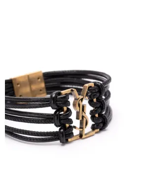 Saint Laurent Babylone コード ブレスレット - ブラック - サムネイル2