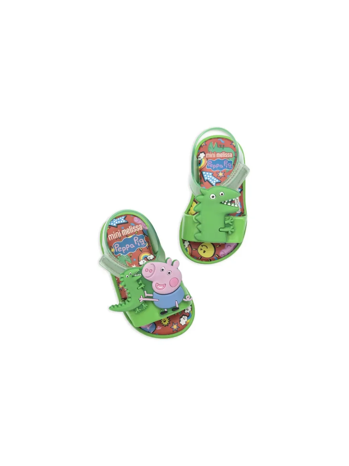 Mini Melissa Jump x Peppa Pig サンダル - グリーン - 画像3