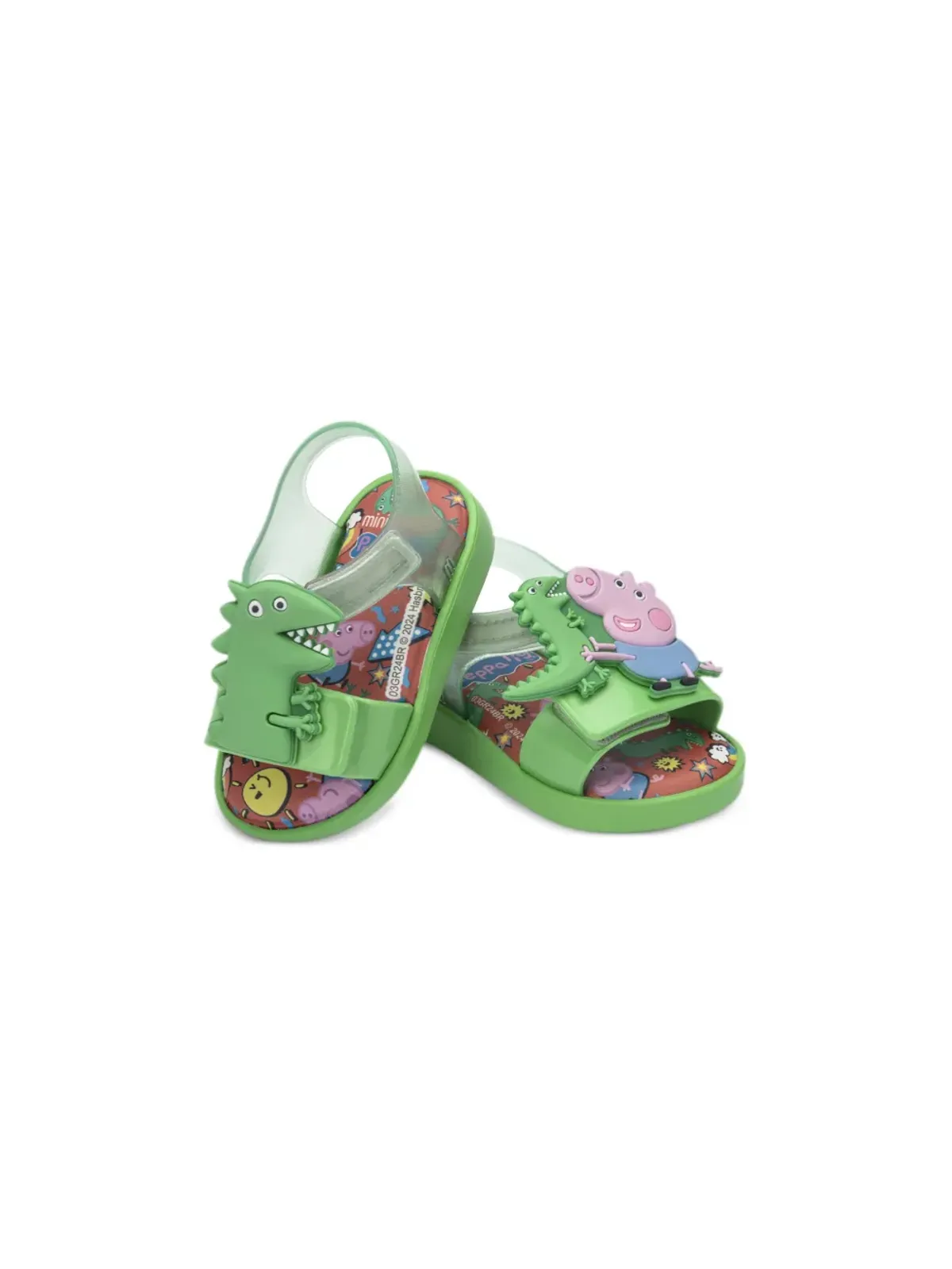 Mini Melissa Jump x Peppa Pig サンダル - グリーン - 画像4