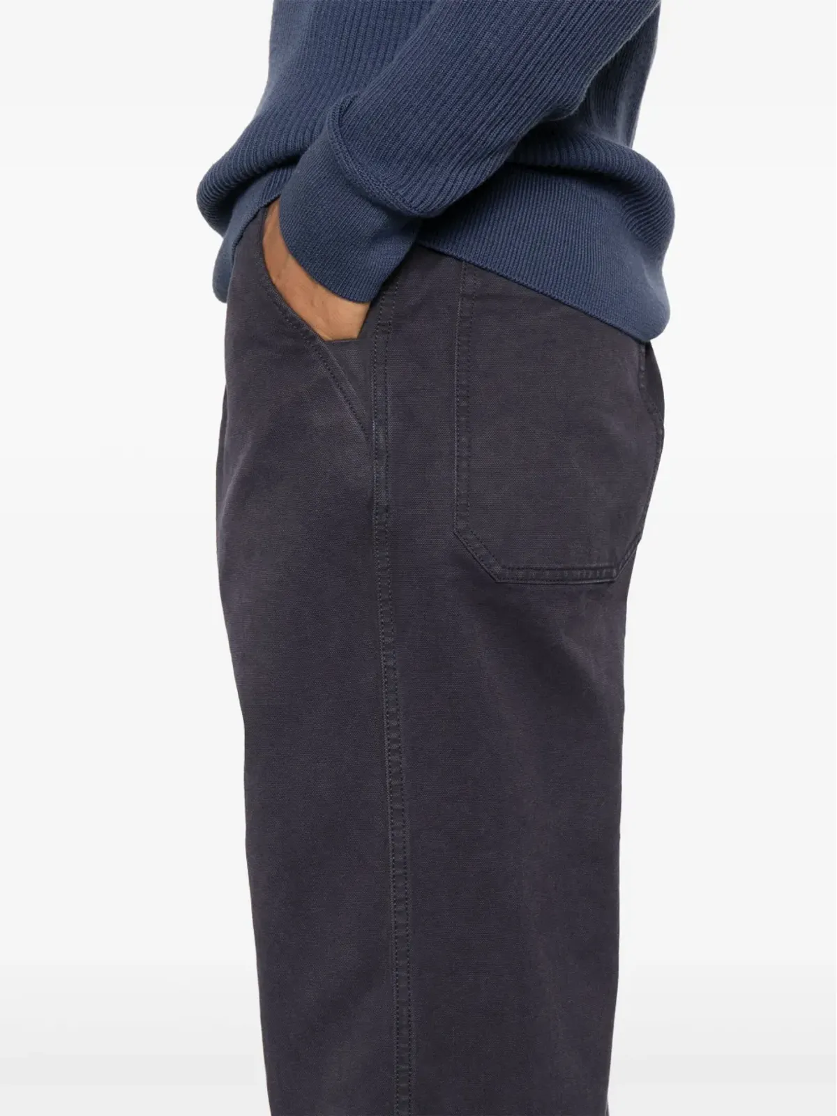 Stone Island ロゴ刺繍ストレートジーンズ - 画像5