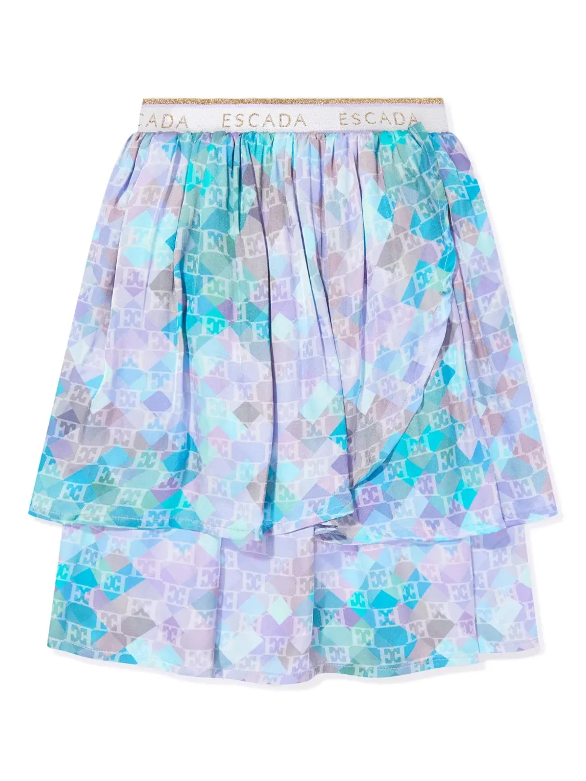 Escada Kids 全体ロゴプリントスカート - 画像1