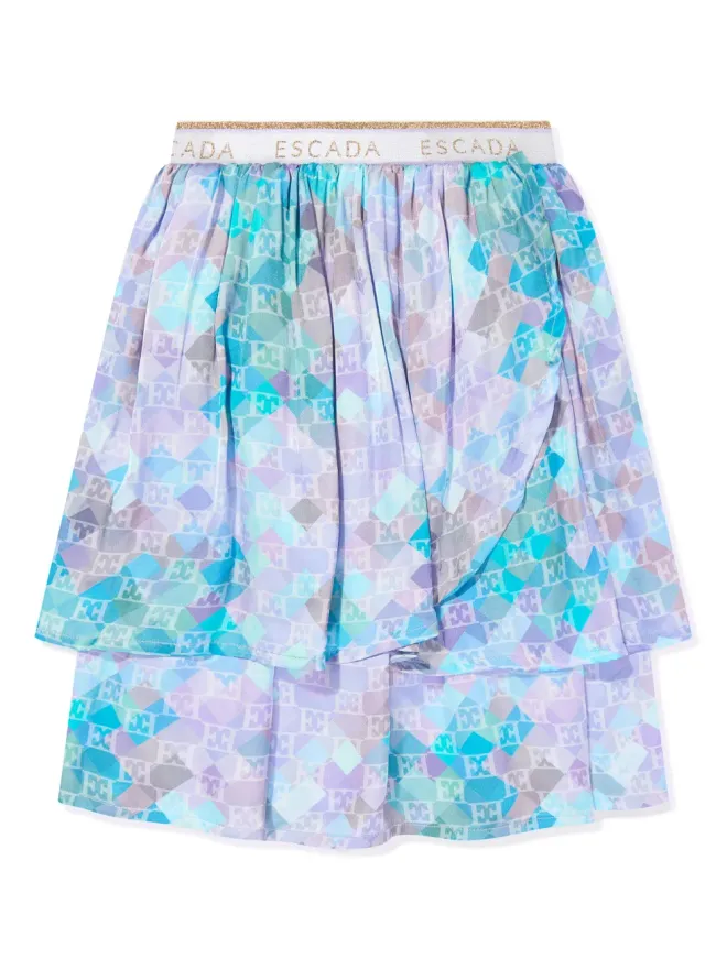 Escada Kids Escada Kids 全体ロゴプリントスカートの商品画像