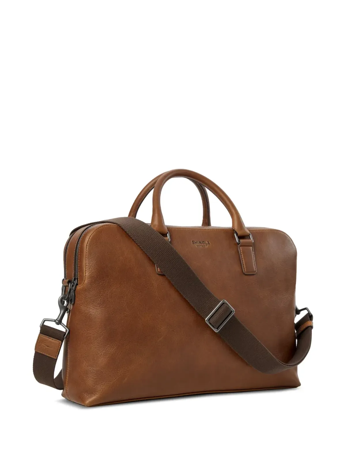 Shinola Navigator GM Double Zip ブリーフケース - ブラウン - 画像5