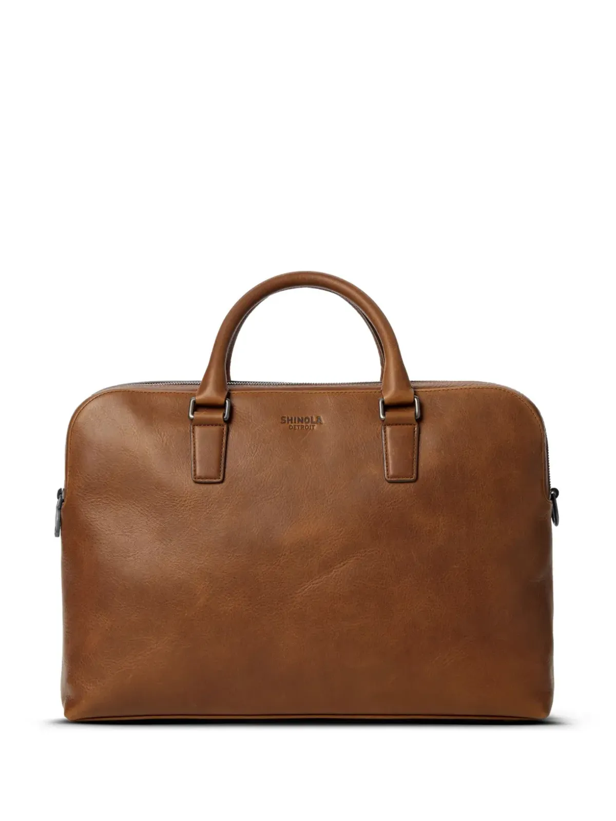 Shinola Navigator GM Double Zip ブリーフケース - ブラウン - 画像4
