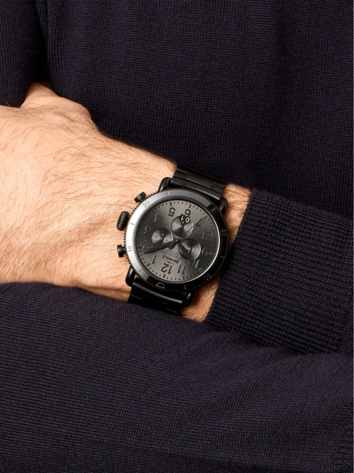 Shinola Runwell Sport Chrono グレー - 画像2