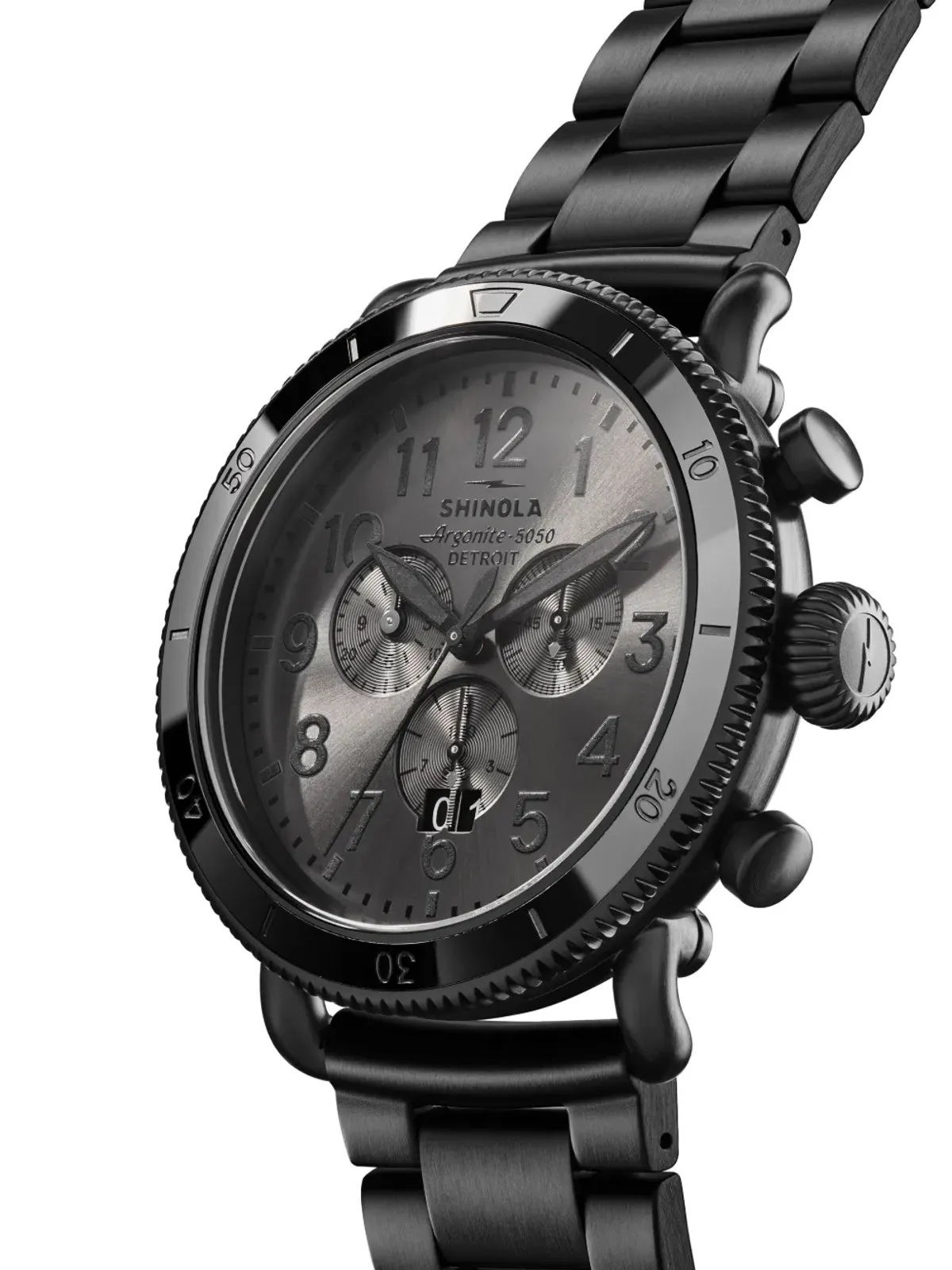 Shinola Runwell Sport Chrono グレー - 画像3