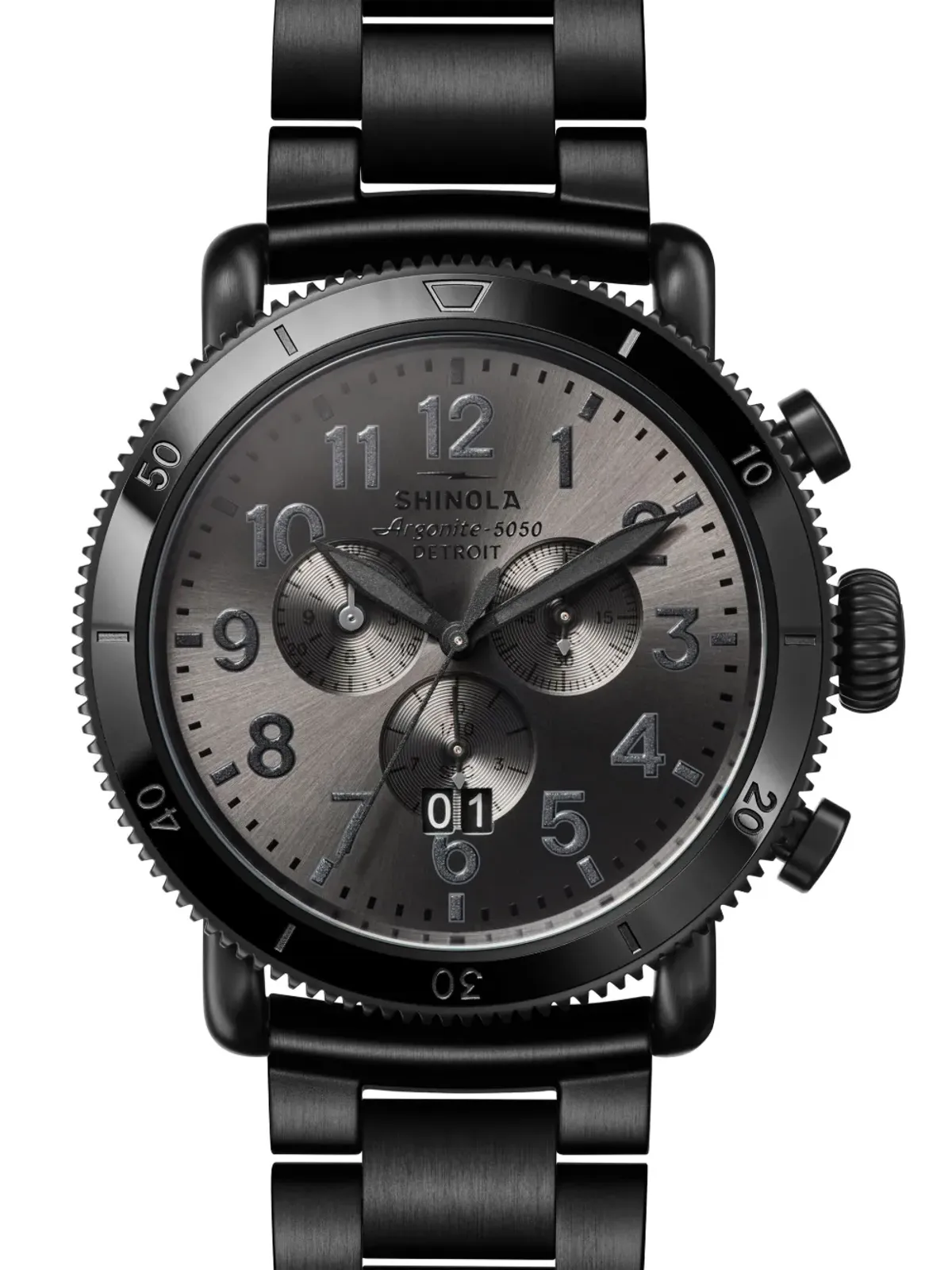 Shinola Runwell Sport Chrono グレー - 画像4