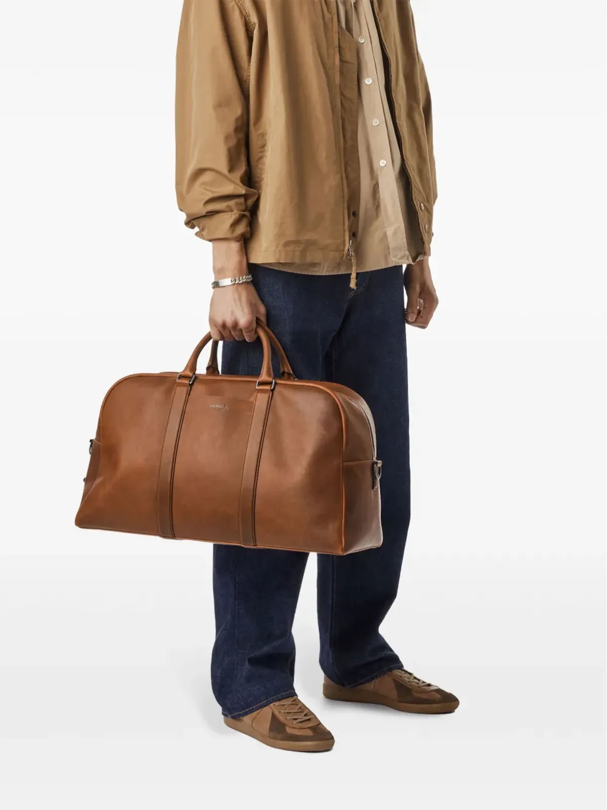Shinola レザーダッフルバッグ - 画像2