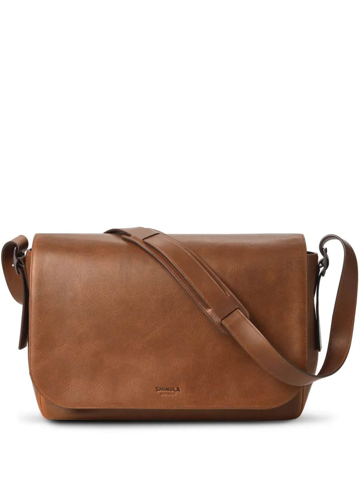 Shinola Runwell レザー メッセンジャーバッグ - 画像1