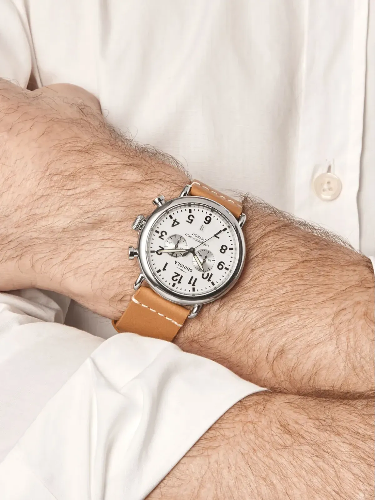 Shinola The Runwell Chrono 47mm - White - 画像2