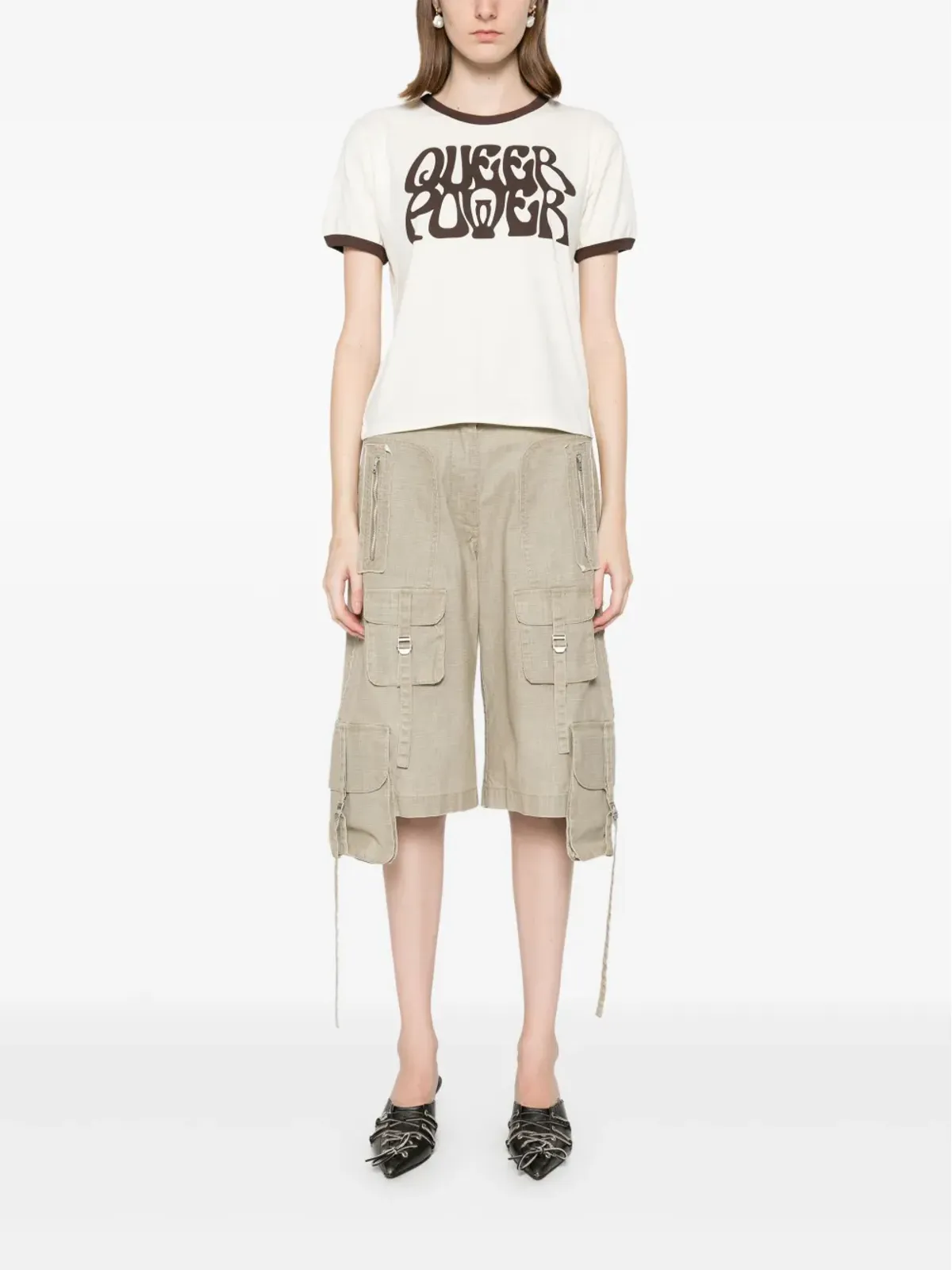 Ludovic de Saint Sernin Queer Power Tシャツ（ニュートラルカラー） - 画像3