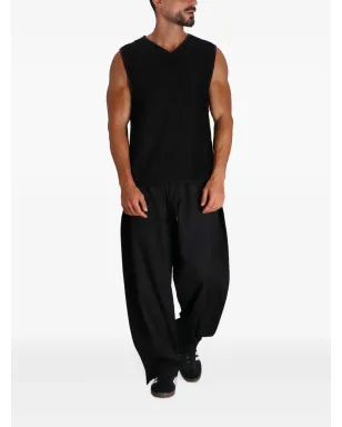 Y-3 ワッフルニットトップ - ブラック - サムネイル2
