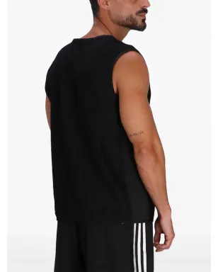 Y-3 ワッフルニットトップ - ブラック - サムネイル4