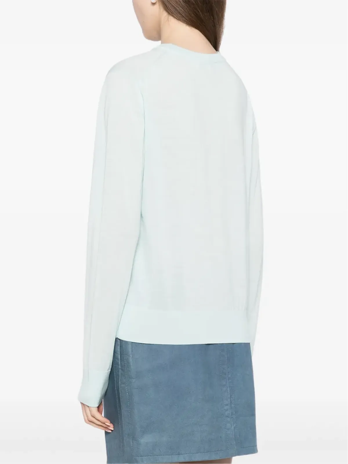 Maison Kitsuné ベビーキツネのパッチ付き レギュラーフィット ニットセーター - グリーン - 画像4