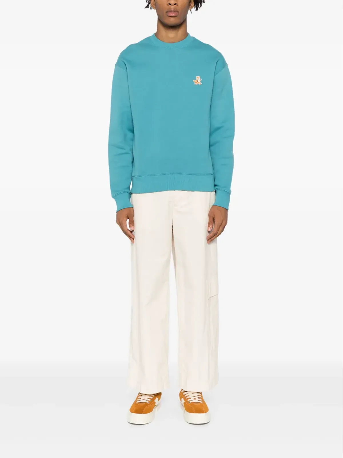 Maison Kitsuné スピーディー フォックス パッチ スウェットシャツ - ブルー - 画像2