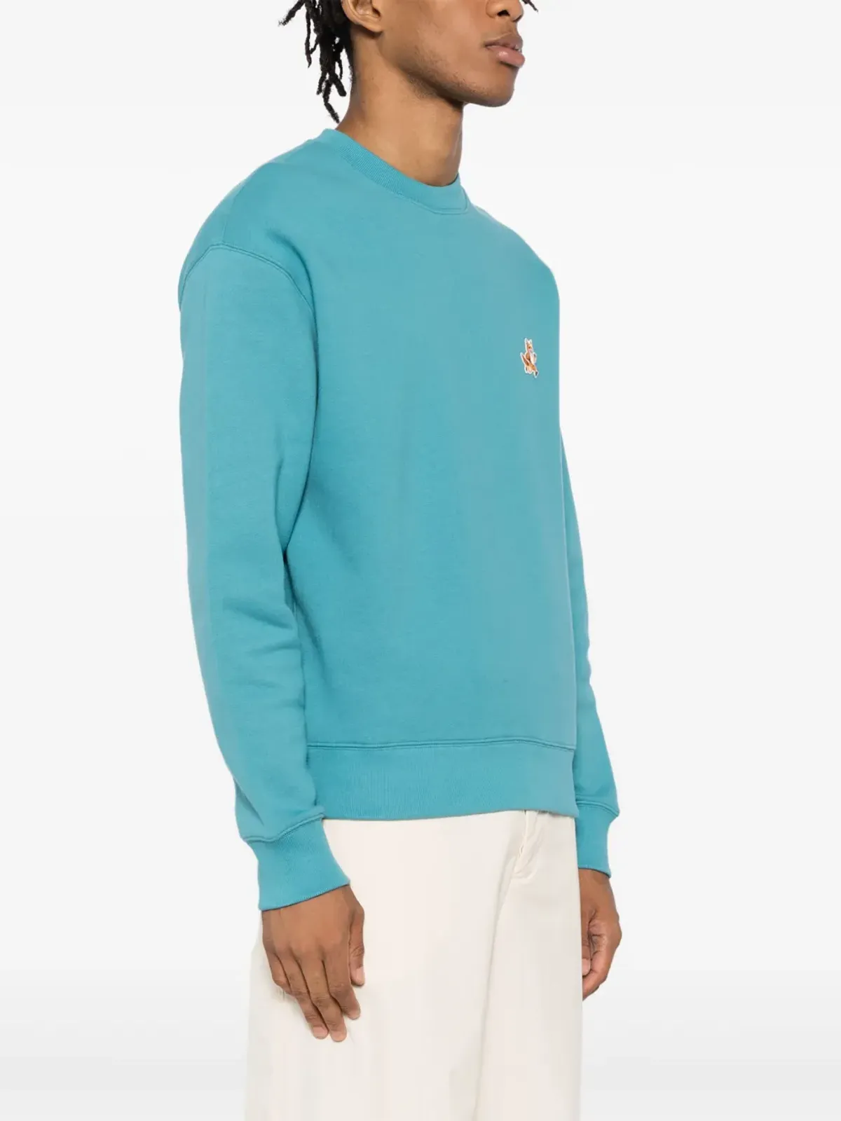 Maison Kitsuné スピーディー フォックス パッチ スウェットシャツ - ブルー - 画像3