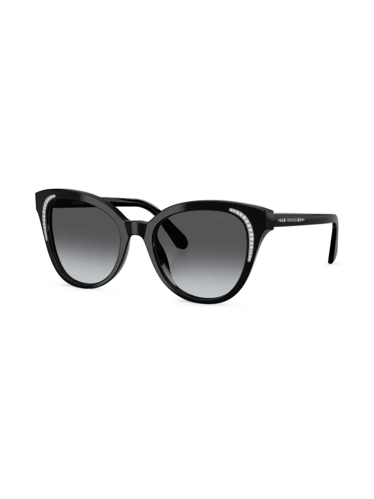 Swarovski Eyewear クリスタル装飾オーバーサイズサングラス - 画像2