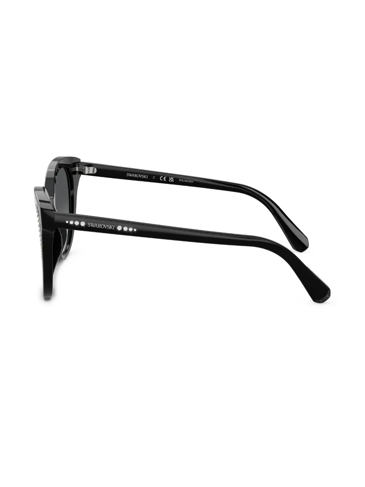 Swarovski Eyewear クリスタル装飾オーバーサイズサングラス - 画像3