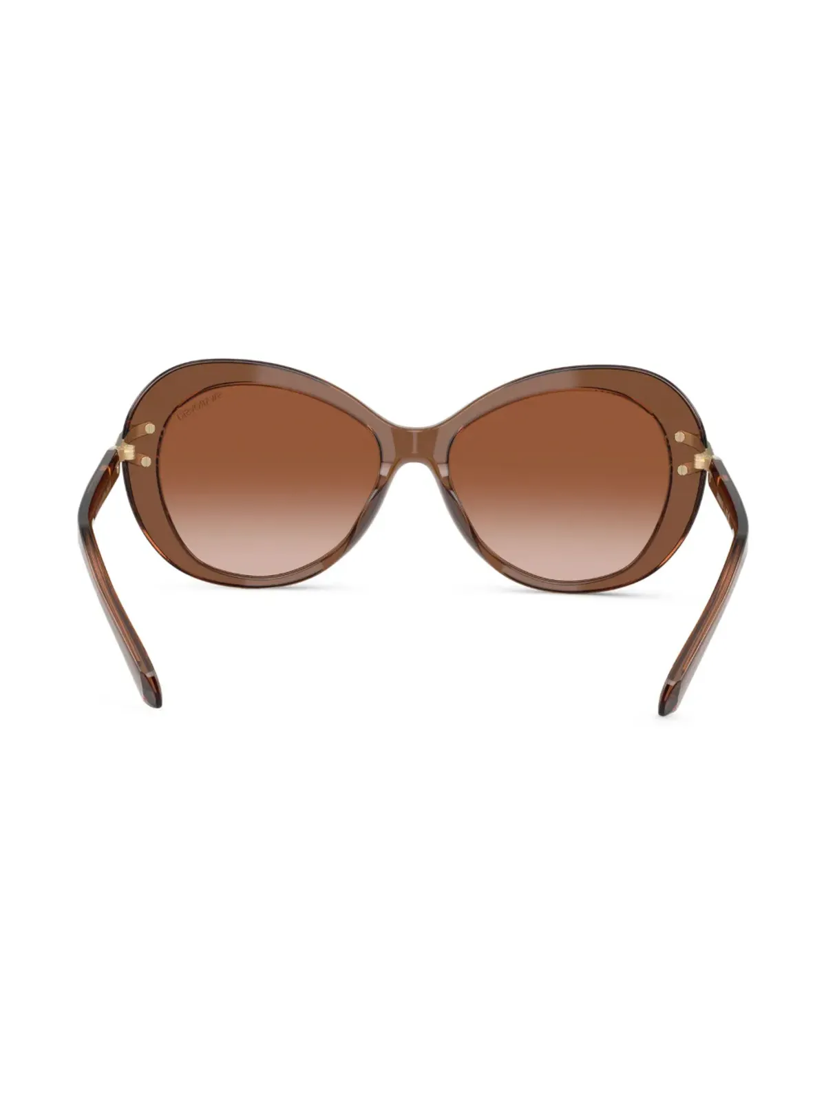 Swarovski Eyewear クリスタル装飾透明サングラス - 画像4