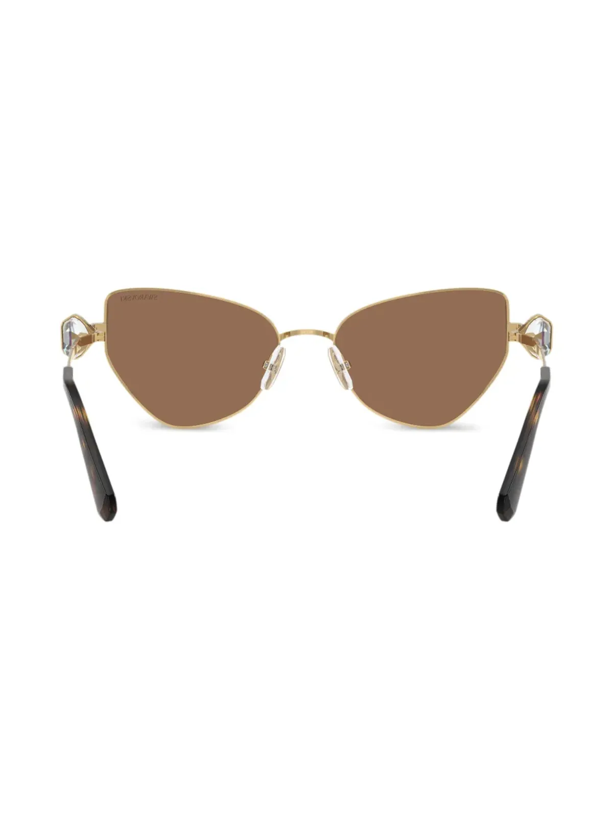 Swarovski Eyewear キャットアイサングラス - ゴールド - 画像4
