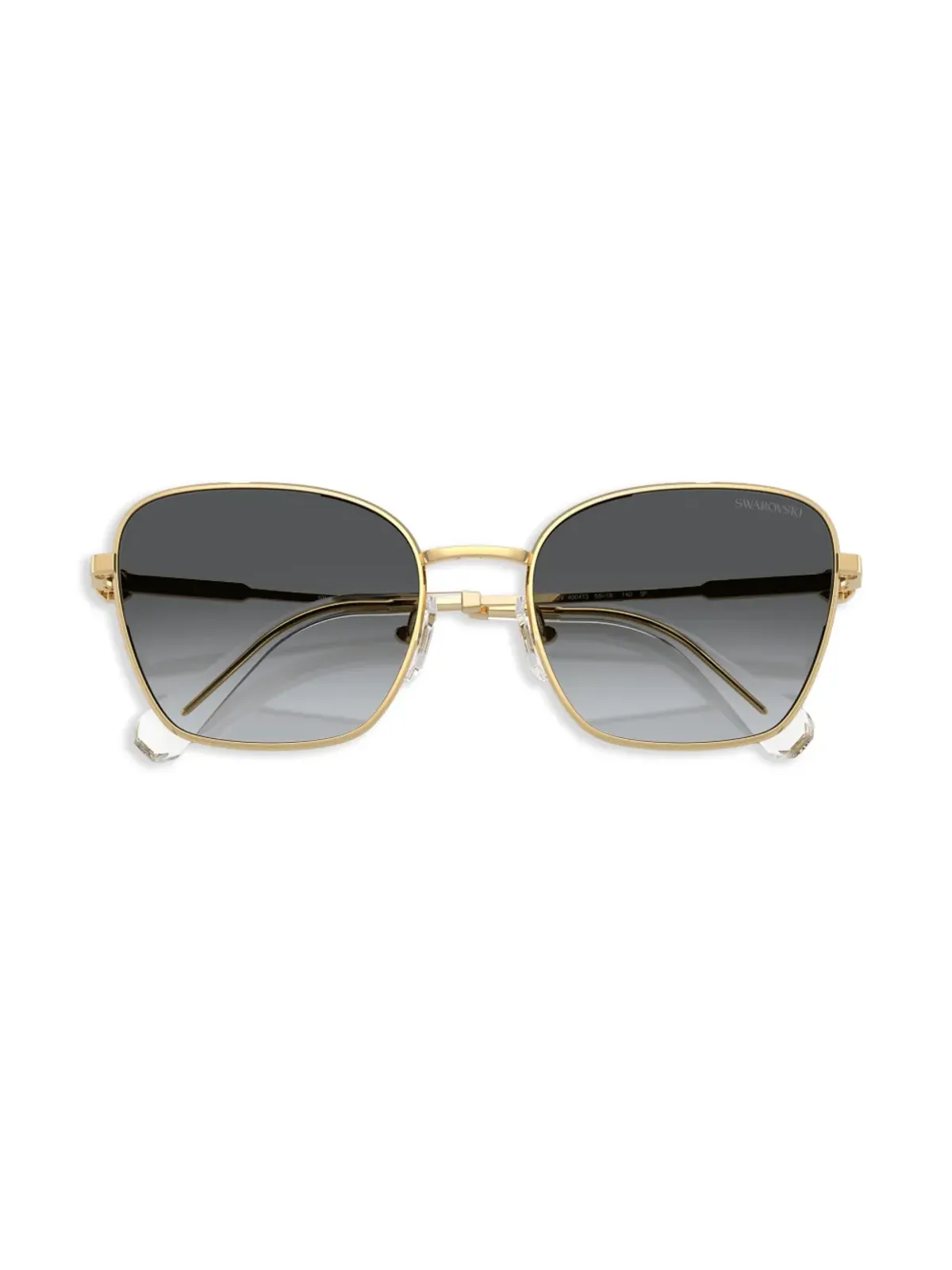 Swarovski Eyewear スクエアフレームサングラス - ゴールド - 画像5