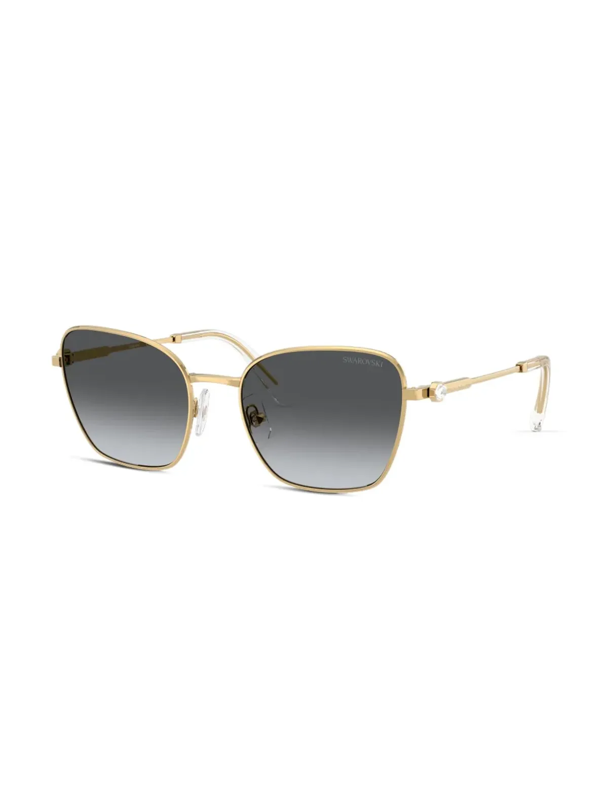 Swarovski Eyewear スクエアフレームサングラス - ゴールド - 画像2