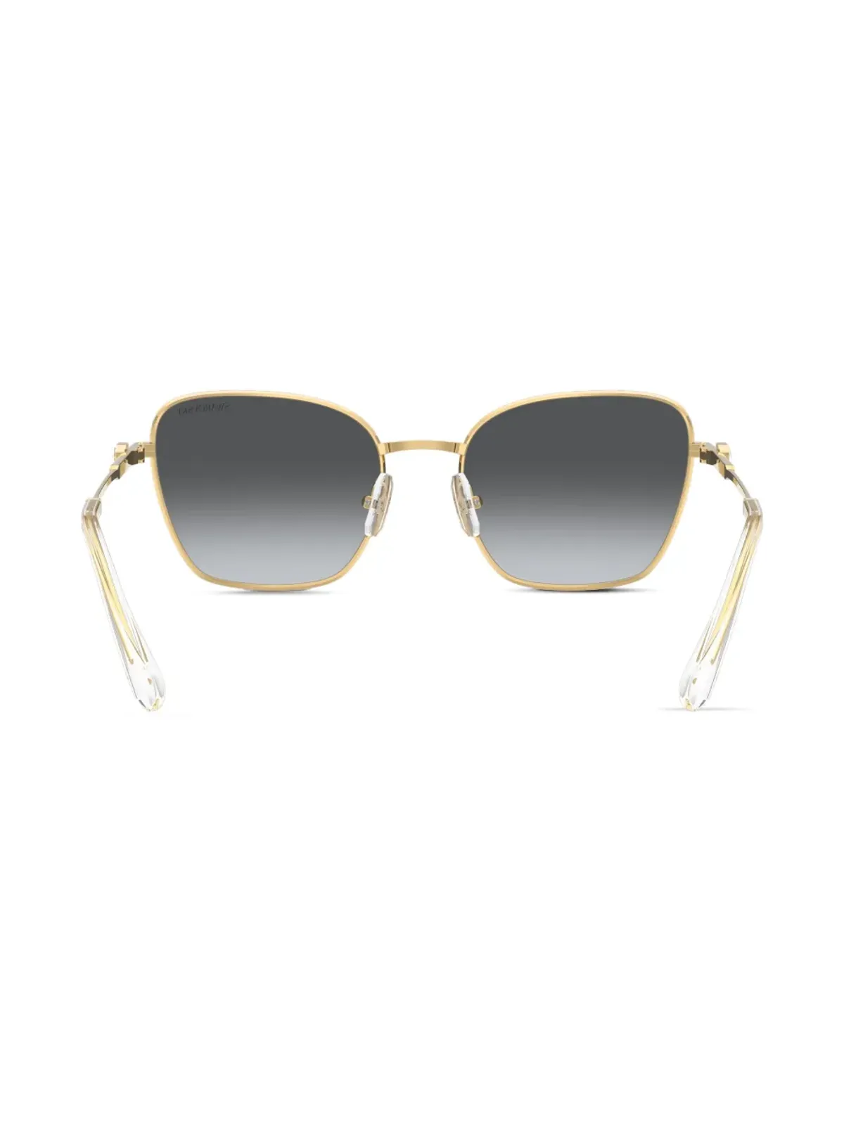 Swarovski Eyewear スクエアフレームサングラス - ゴールド - 画像4