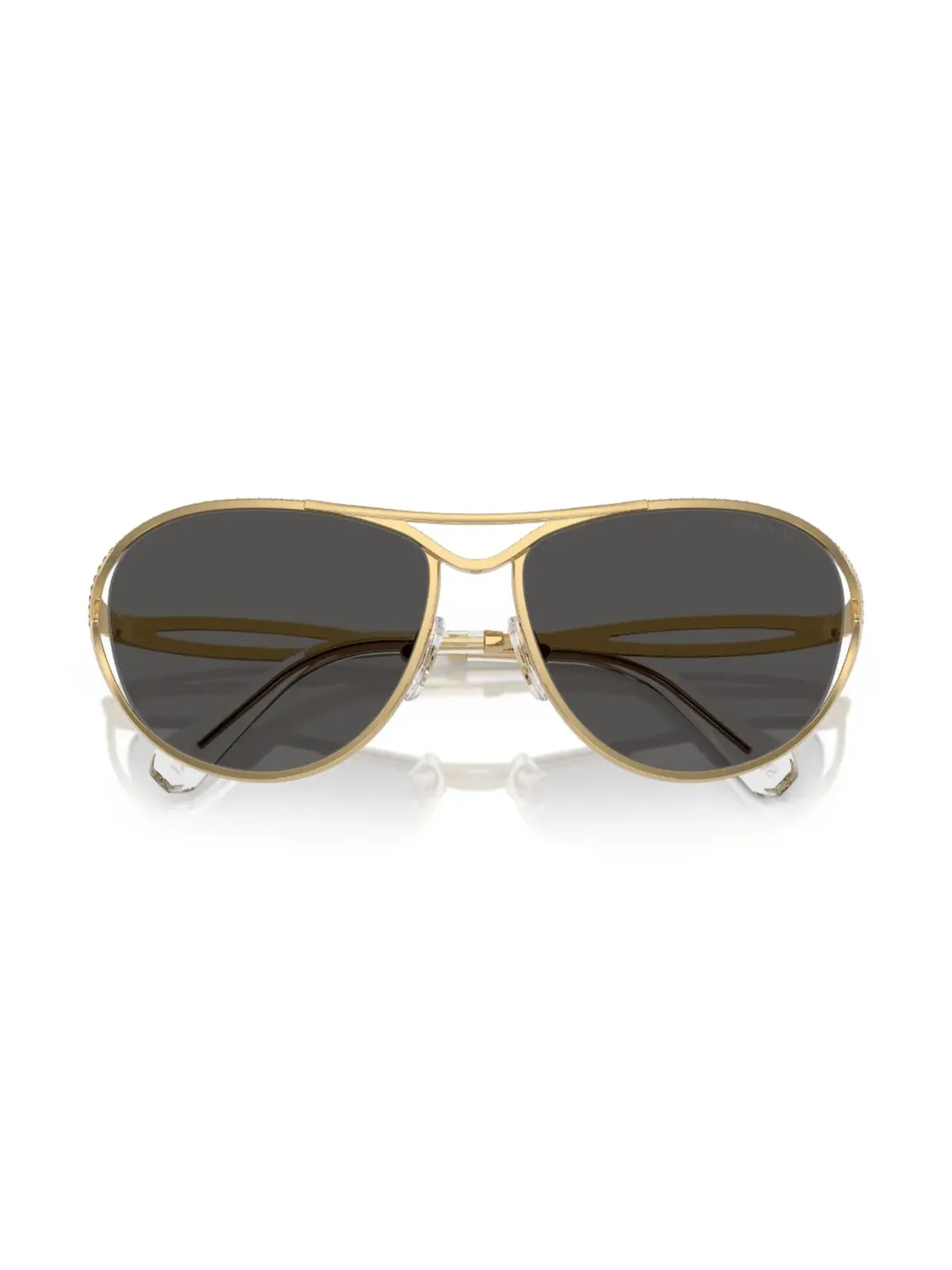 Swarovski Eyewear ラウンドフレーム サングラス - 画像5
