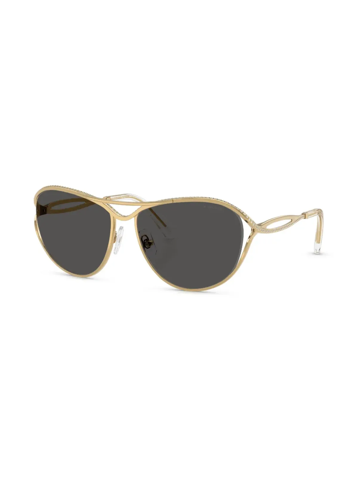 Swarovski Eyewear ラウンドフレーム サングラス - 画像2