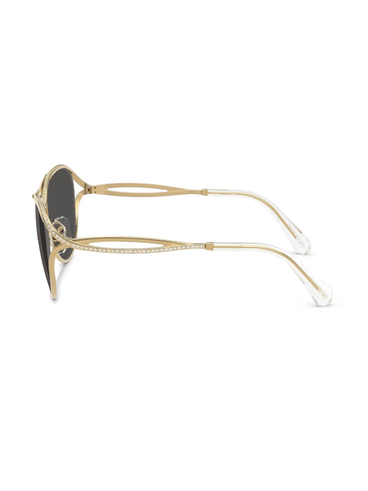 Swarovski Eyewear ラウンドフレーム サングラス - 画像3